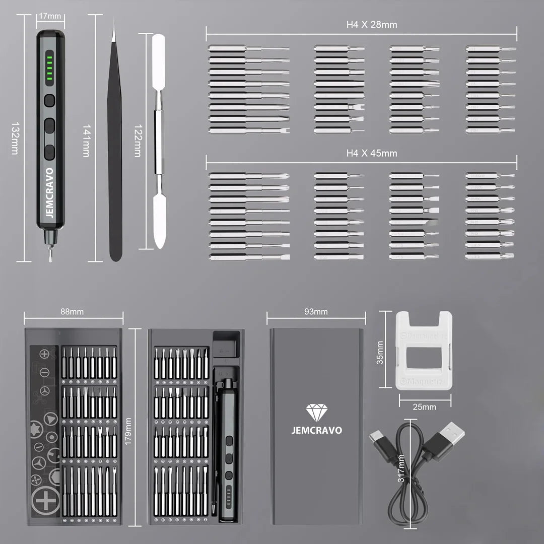 XpertGrip™ - 68-In-1 Precision Electric Screwdriver Set