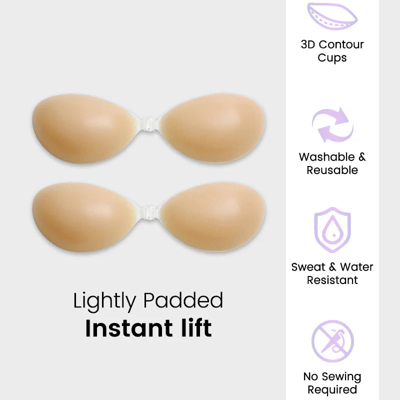 SeamlessLift™ - Front Closure Silicone Self-Adhesive Invisible Bra (2PCS)