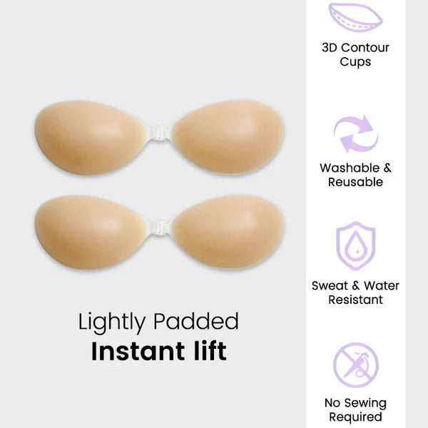 SeamlessLift™ - Front Closure Silicone Self-Adhesive Invisible Bra (2PCS)