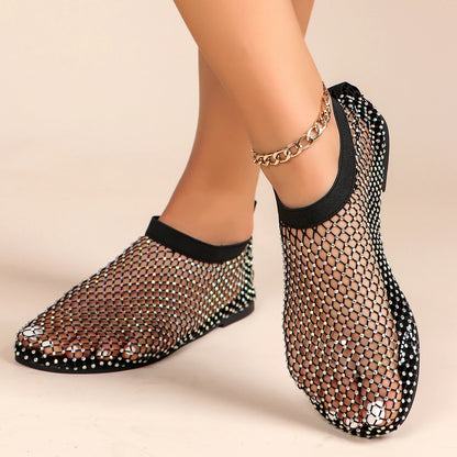 DiamondGaze Flat Sandals