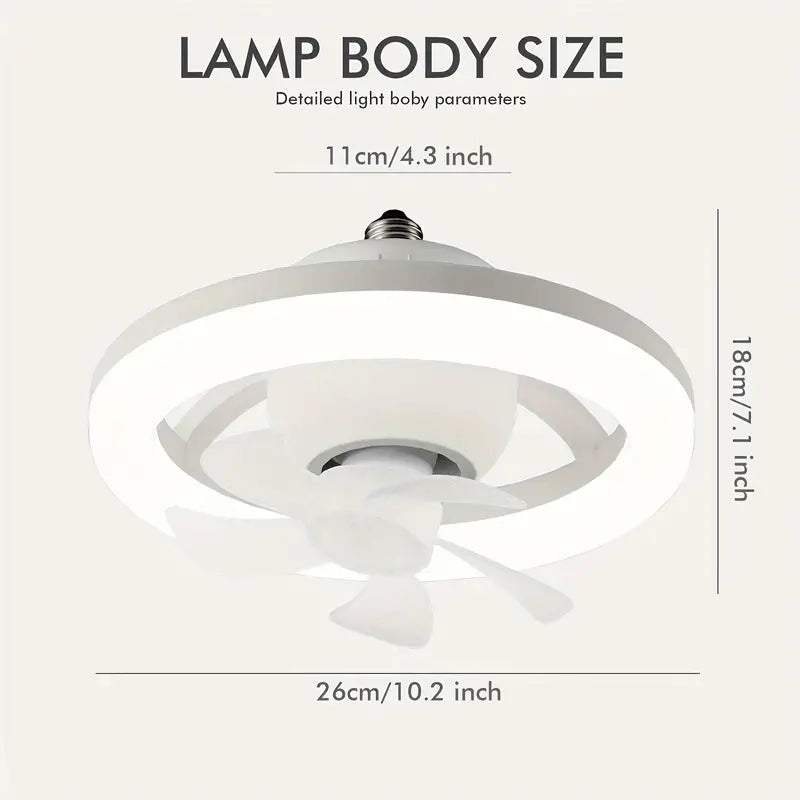 LunaBreeze™ - 360° LED Dimmable Ceiling Fan Light