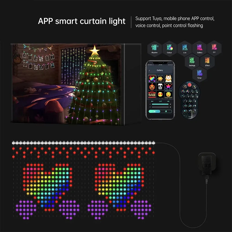 COLORWAVES LED CURTAIN SYNC LIGHTS
