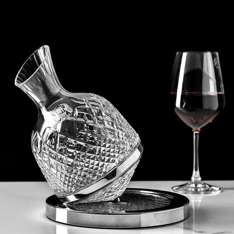 Omnicks™ Top Shelf 360° Spinning Decanter (Wine or Spirits)