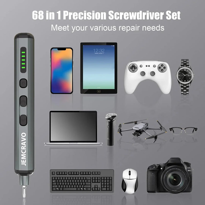 XpertGrip™ - 68-In-1 Precision Electric Screwdriver Set