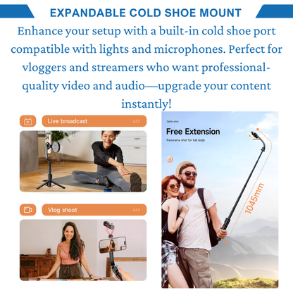 StreamFlex™ - MAGNETIC SELFIE TRIPOD
