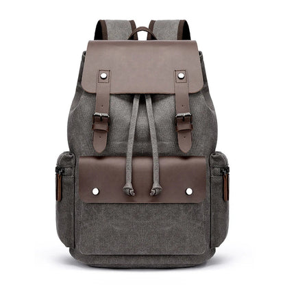 Vintage Canvas & Leather Backpack