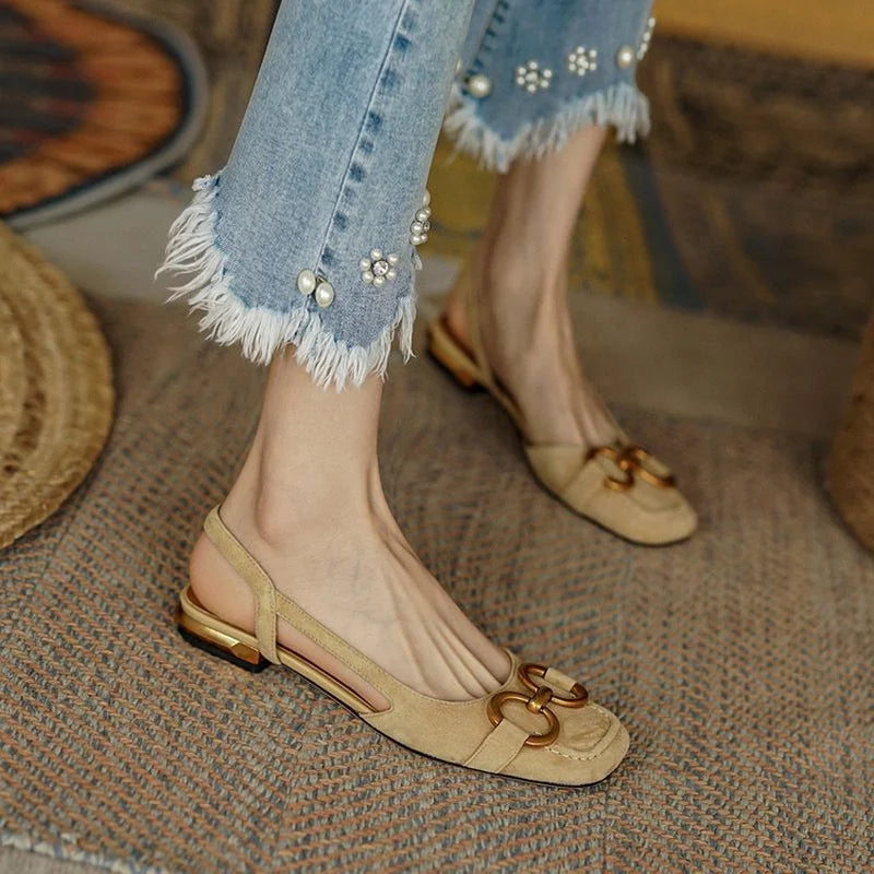 Monique Low Heel Sandals