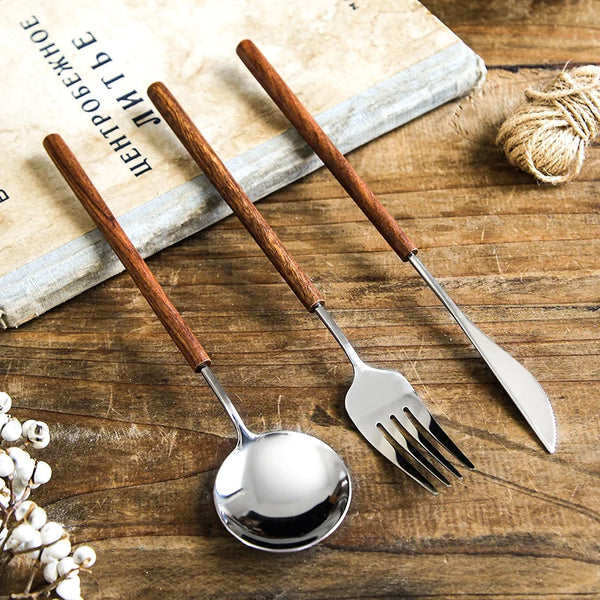 Okawa Rosewood Cutlery Set