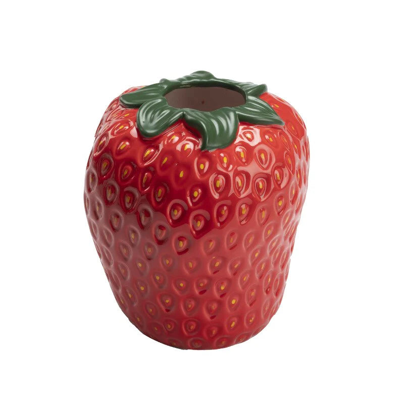 Elsie Strawberry Flower Vase