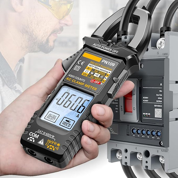 VoltEase™ - PN109 Ohmmeter Voltmeter Tester With Backlit 4000 Count Multimeter Battery Operated