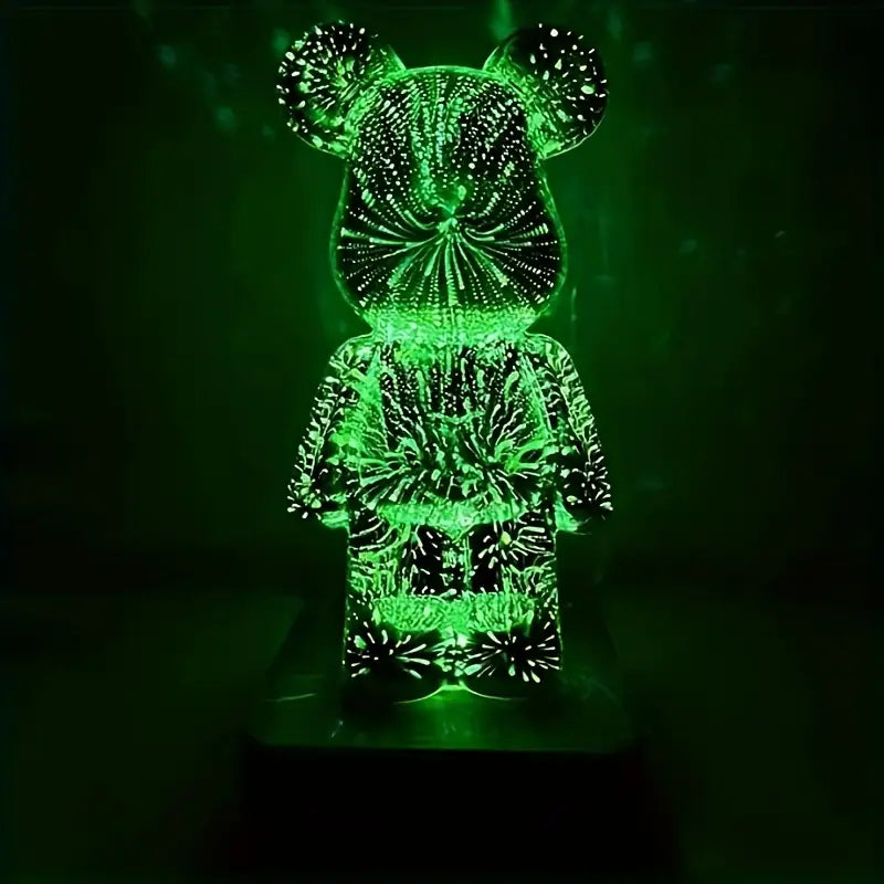 3D Firework Bear │ Best Colorful Decor Light