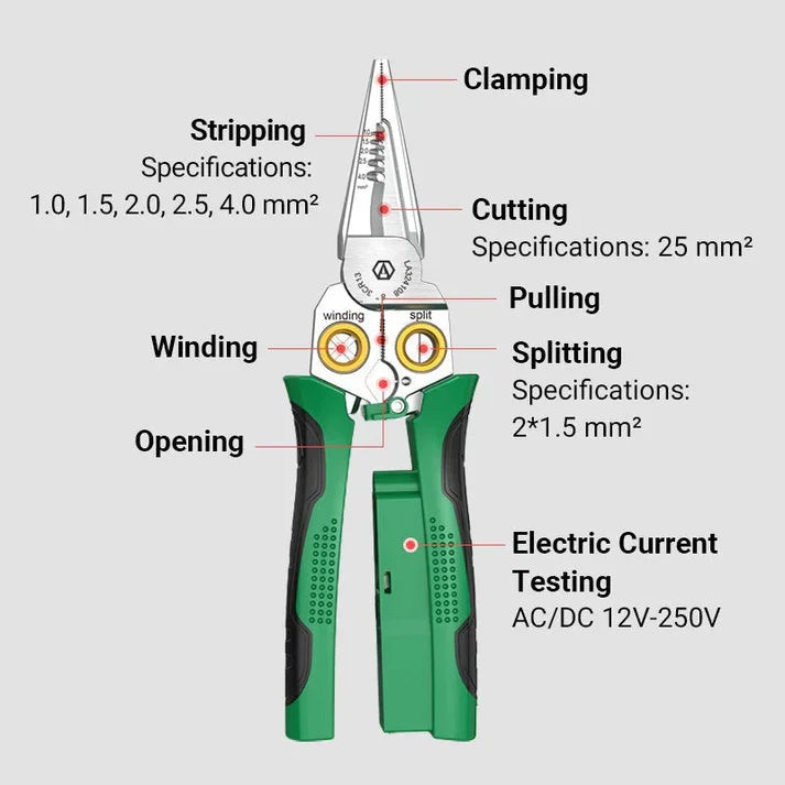 7-in-1 Super Easy Multi-Function Wire Stripping Pliers