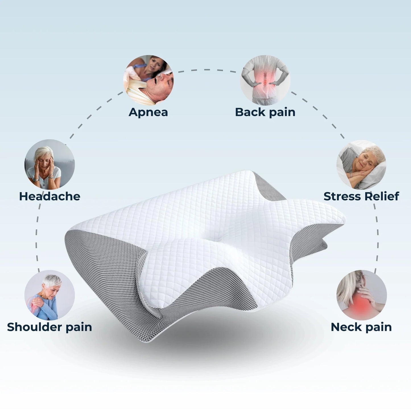 OrthoRest™ - PREMIUM ERGONOMIC PILLOW