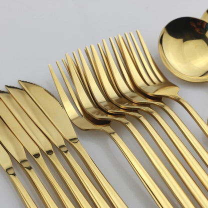 RoyalGleam™ - Luxury Flatware Set