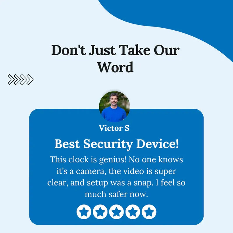 TimeGuard™ - SafeView Surveillance Clock