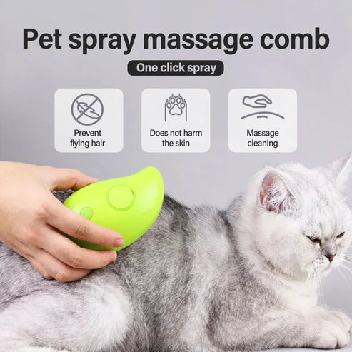 PawfectShine™ Steamy Pet Brush