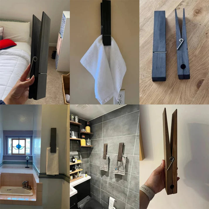 GIANT CLOTHESPIN - TOWEL HOLDERS