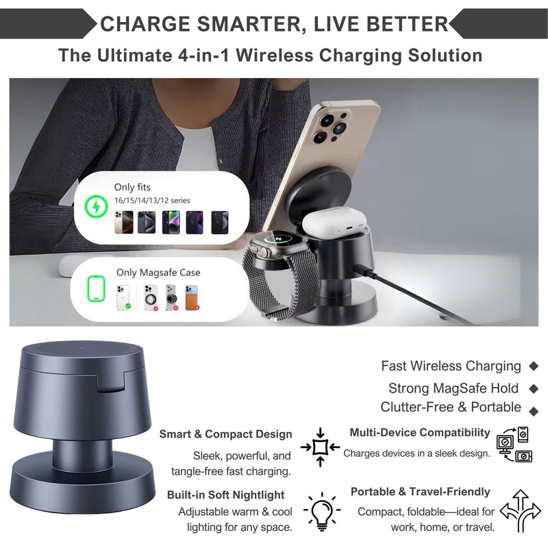 ZenCharge™ - MAGDOCK PRO 4-IN-1 CHARGING STATION