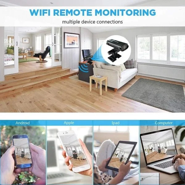 1080P HD WiFi Streaming + Motion Activated Recording Security Camera